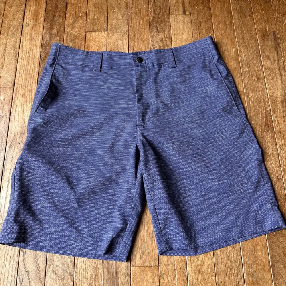 Callaway Golf Shorts Mens 34 Performance Stretch Chevron Blue Modern Athletic
